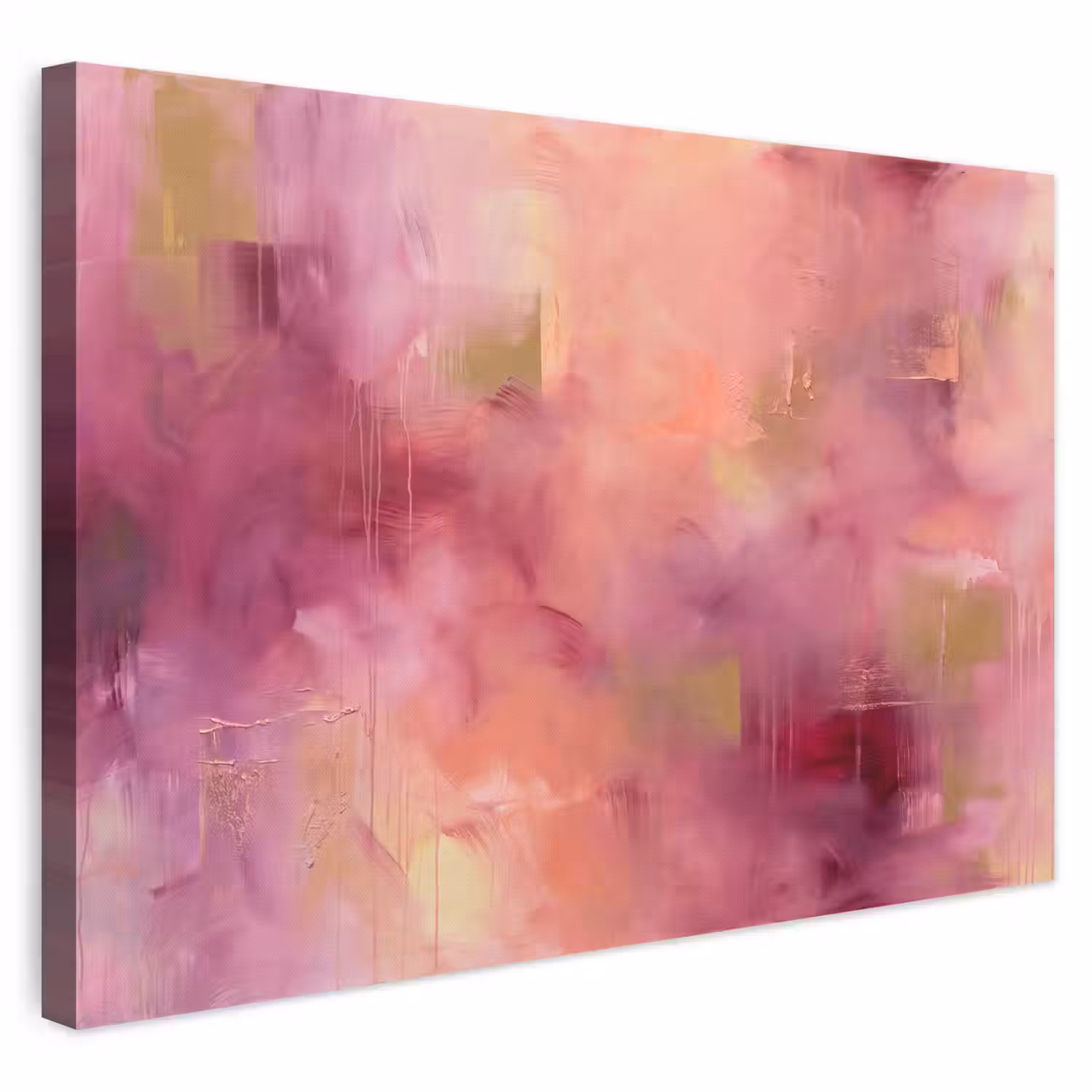 Abstract - Kleuren - Modern - Roze - Paars canvas 2cm klein -3d