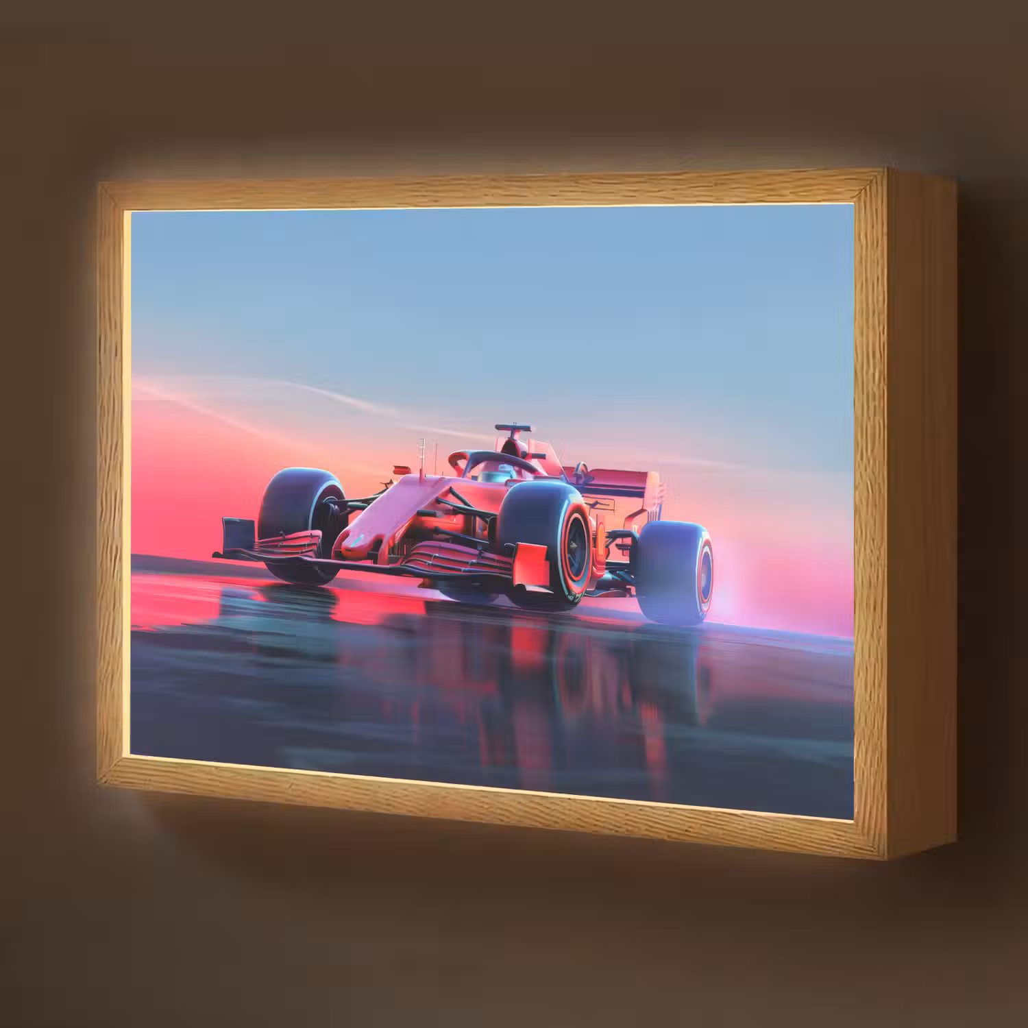 Formule 1 - Race - Auto - Jongens Light Box met batterij (Wandlamp kind) middel -z3d_website