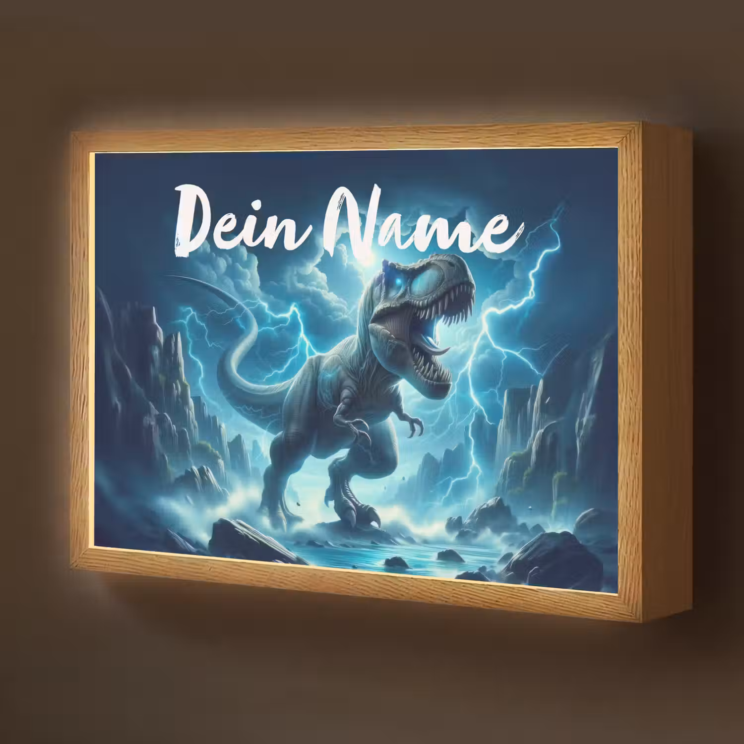 Dino - Blauw - Jongens Light Box met batterij (Wandlamp kind) middel -z3d_website
