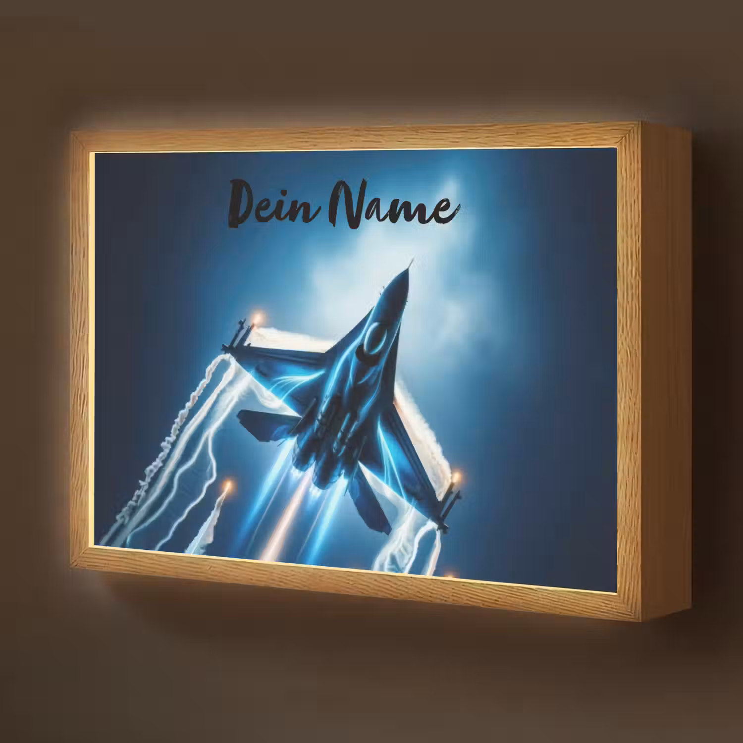 Straaljager - Blauw - Jongens Light Box met batterij (Wandlamp kind) middel -z3d_website