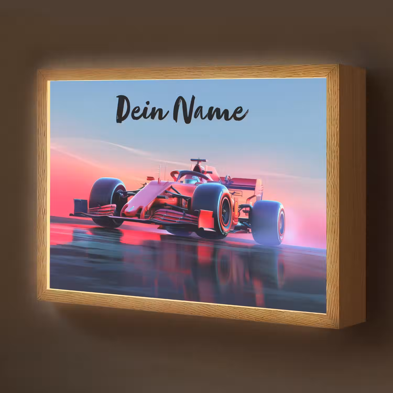 Formule 1 - Race - Auto - Jongens Light Box met batterij (Wandlamp kind) middel -z3d_website