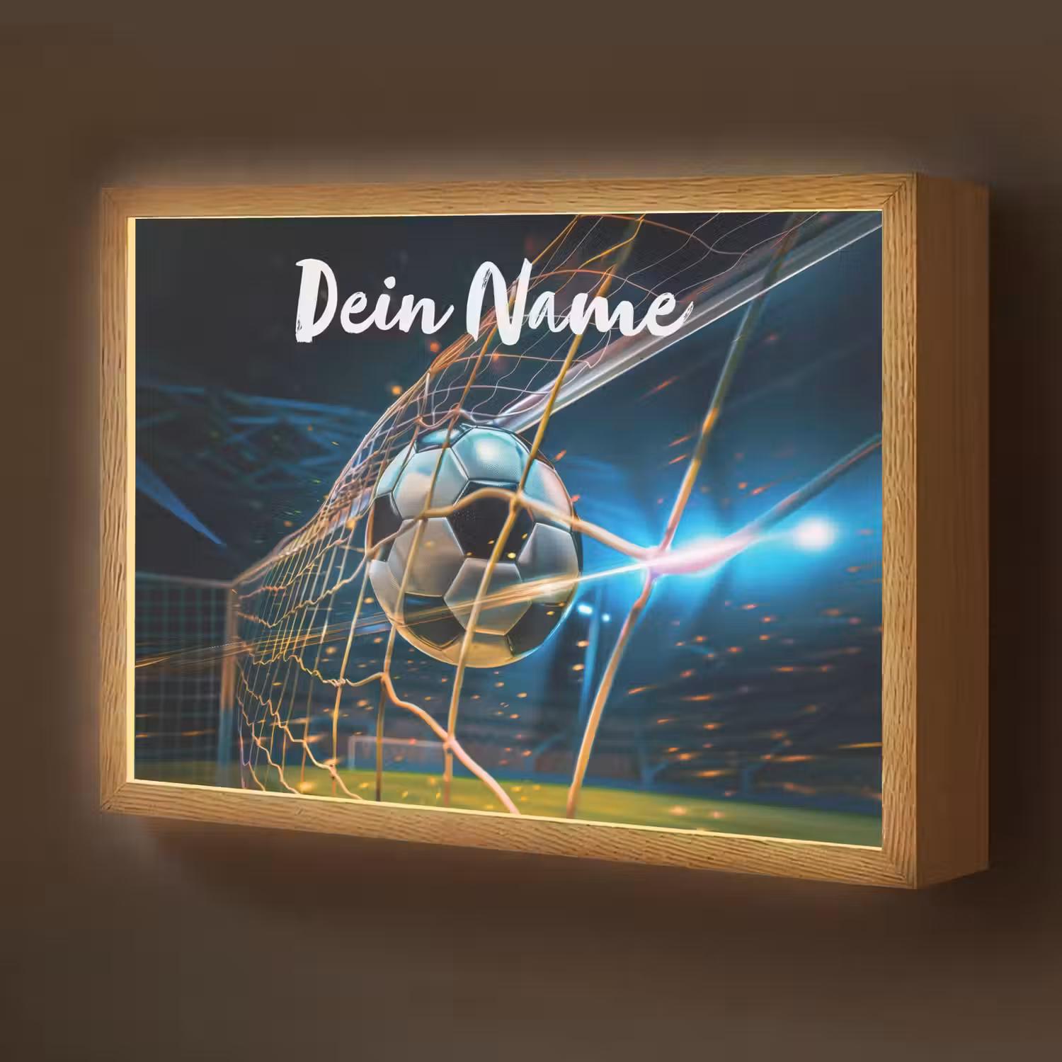 Voetbal - Goal - Sport - Jongens Light Box met batterij (Wandlamp kind) middel -z3d_website