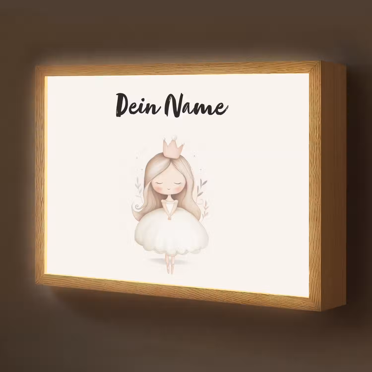 Kroon - Ballerina - Kroon - Minimalistisch Light Box met batterij (Wandlamp kind) middel -z3d_website