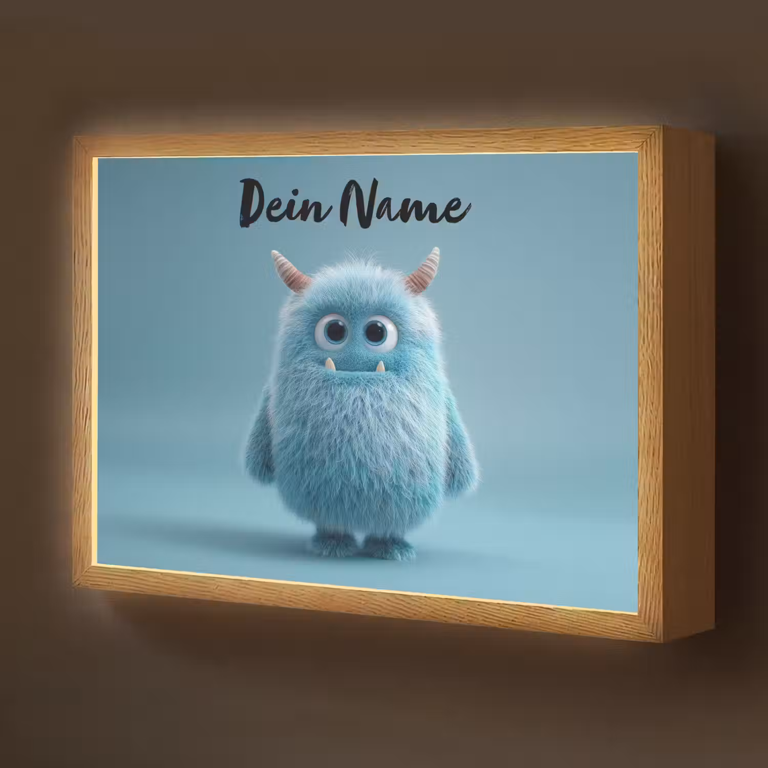 Monster - Blauw Light Box met batterij (Wandlamp kind) middel -z3d_website