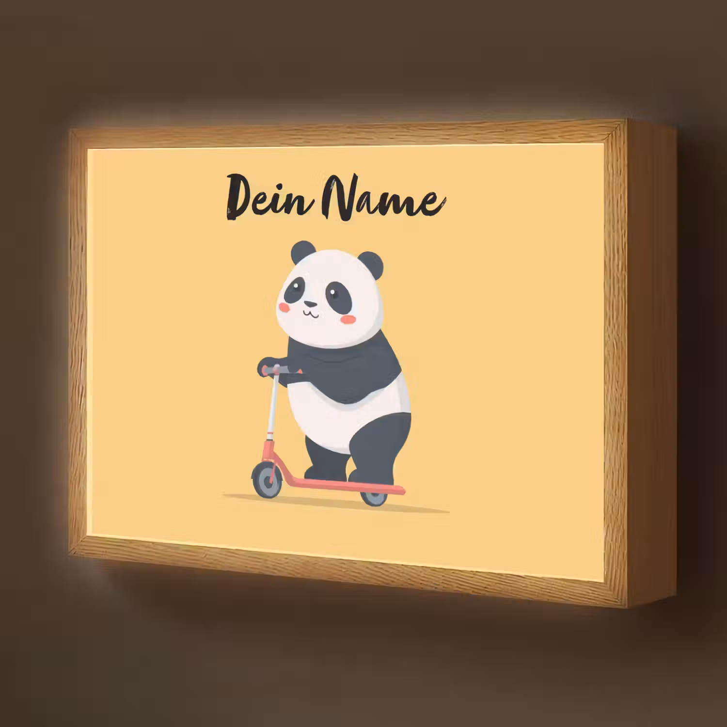 Panda - Step - Geel Light Box met batterij (Wandlamp kind) middel -z3d_website
