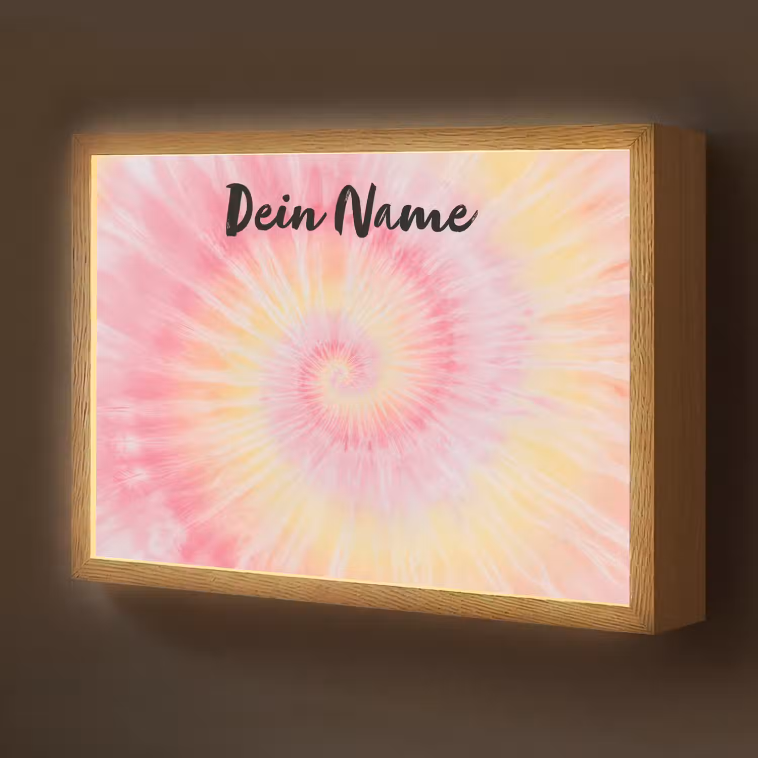 Spiraal - Pastel - Roze Light Box met batterij (Wandlamp kind) middel -z3d_website