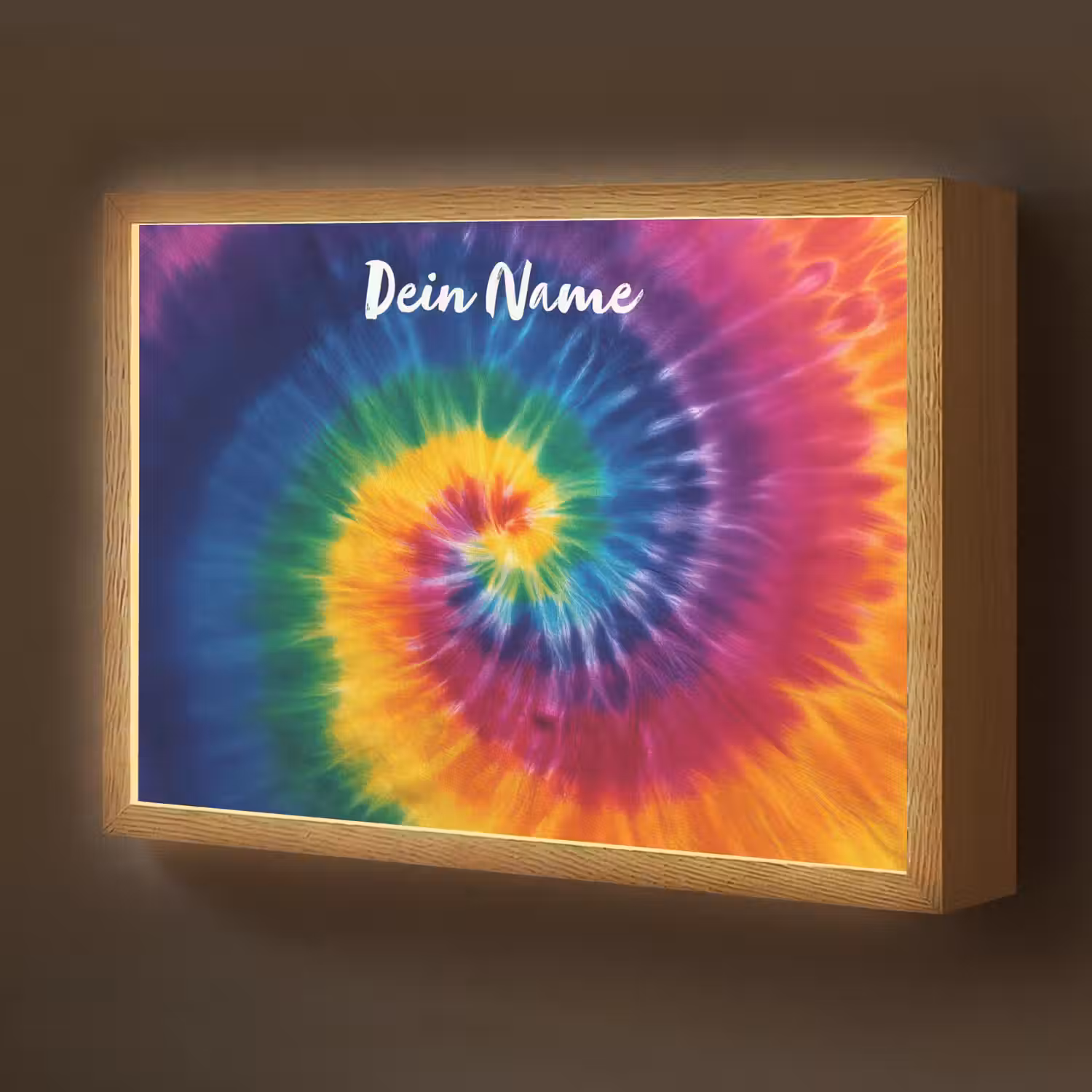 Spiraal - Regenboog - Kleurrijk Light Box met batterij (Wandlamp kind) middel -z3d_website