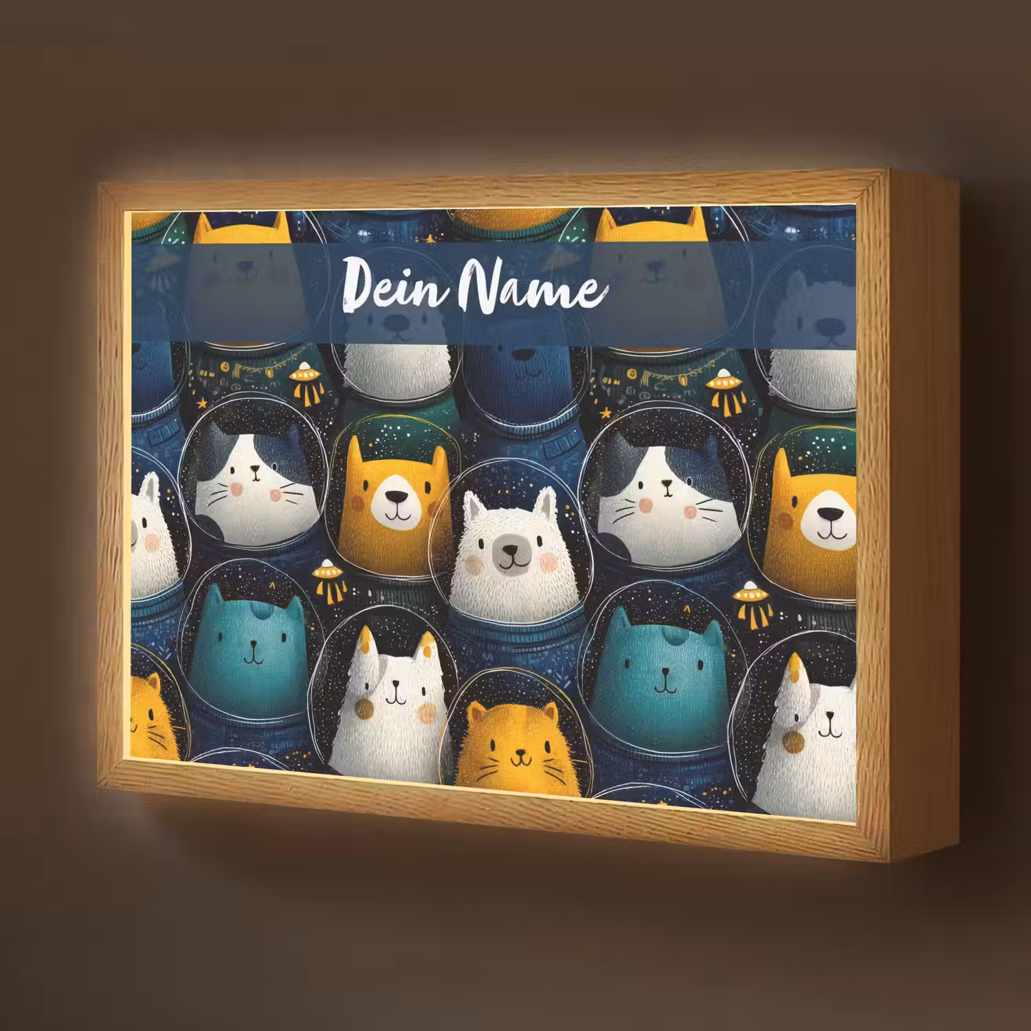 Dieren - Ruimtepakken - Sterren Light Box met batterij (Wandlamp kind) middel -z3d_website