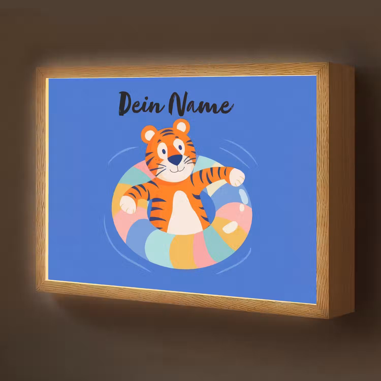 Tijger - Zwemband - Water Light Box met batterij (Wandlamp kind) middel -z3d_website