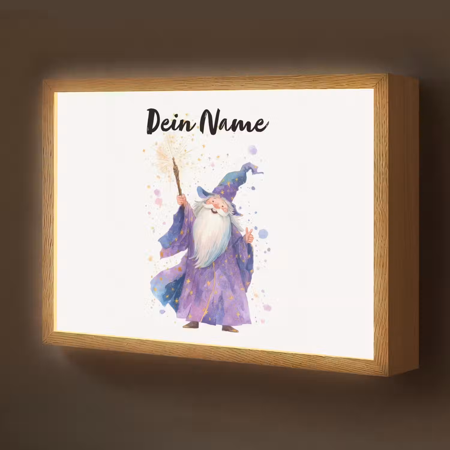 Tovenaar - Magie - Paars Light Box met batterij (Wandlamp kind) middel -z3d_website