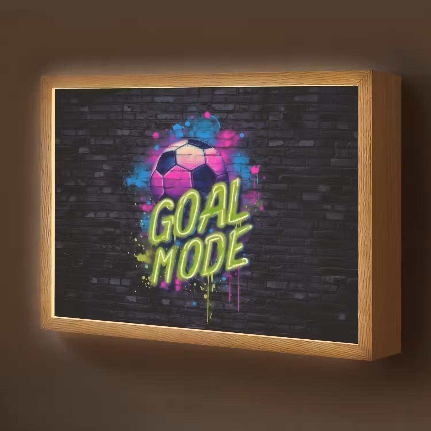 Goal - Mode - Neon - Voetbal Light Box met batterij (Wandlamp kind) middel -z3d_website