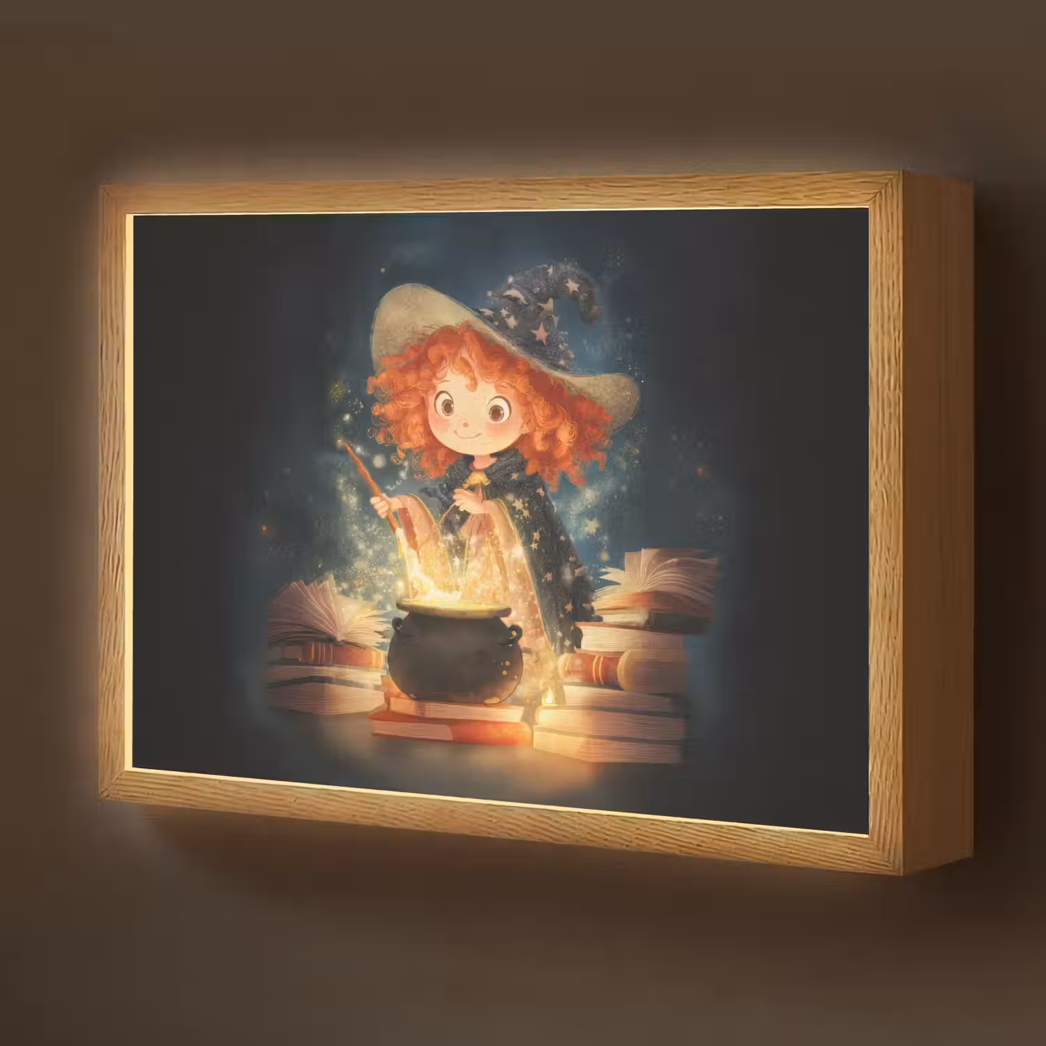 Tovenares - Meisje - Boeken - Toveren Light Box met batterij (Wandlamp kind) middel -z3d_website