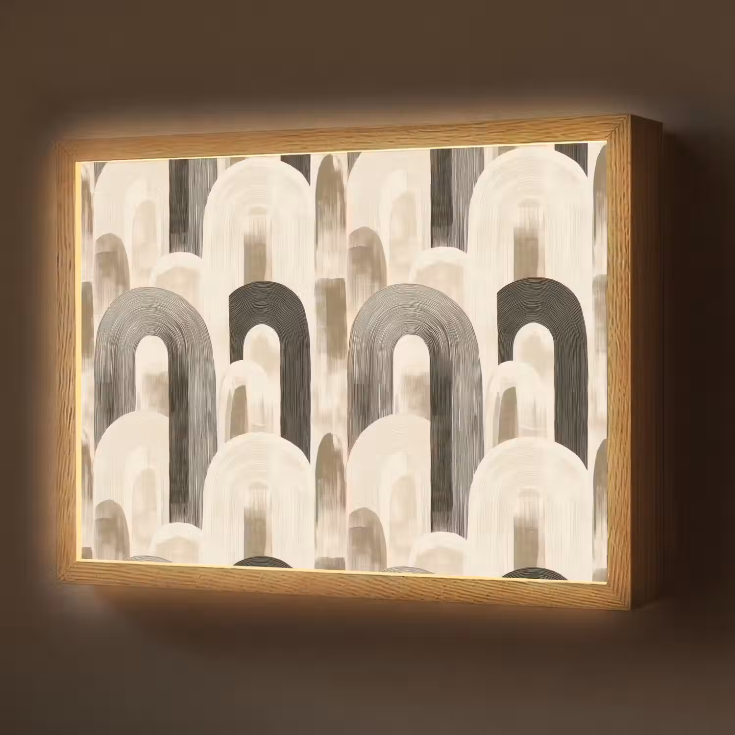Abstract - Patroon - Bogen Light Box met batterij (Wandlamp) middel 907 -z3d_website