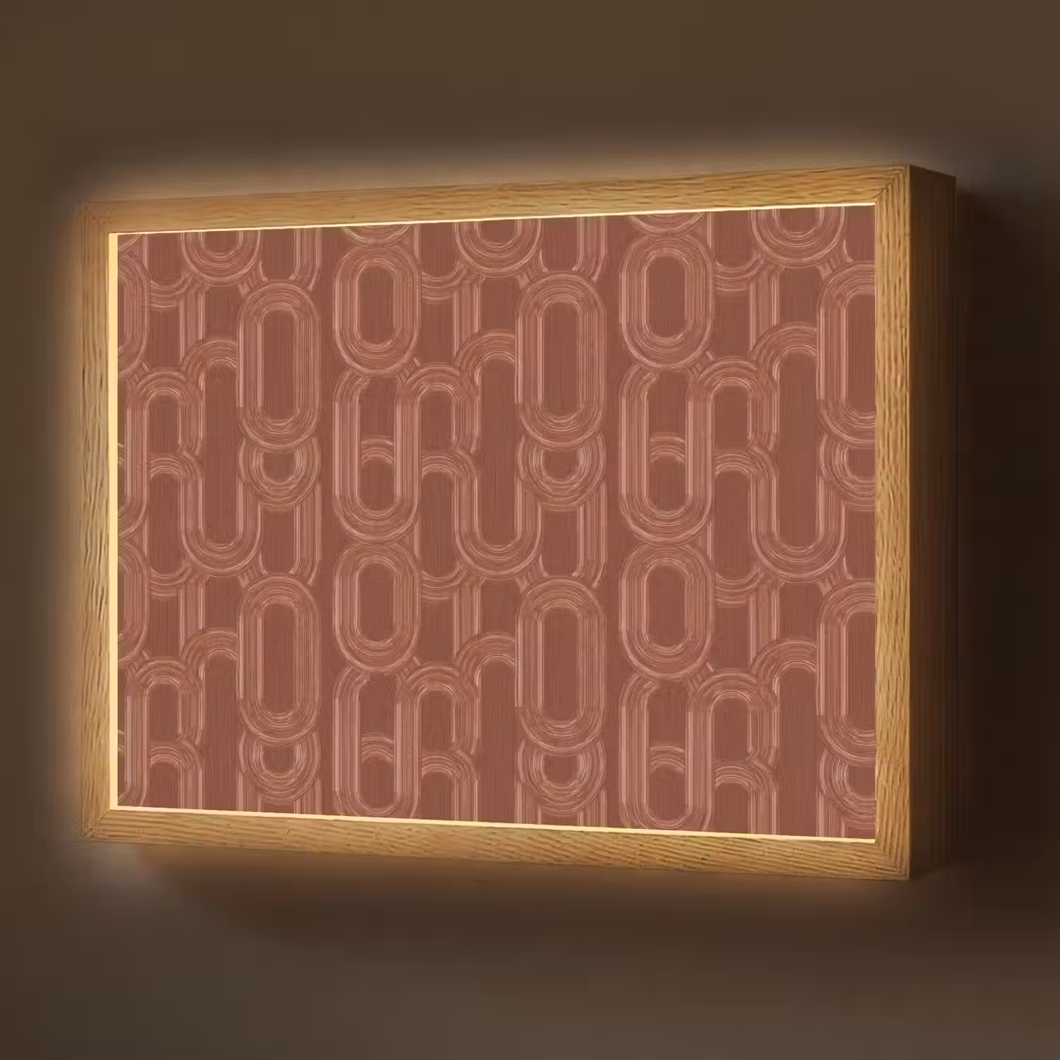 Abstract - Textuur - Bruin Light Box met batterij (Wandlamp) middel 907 -z3d_website