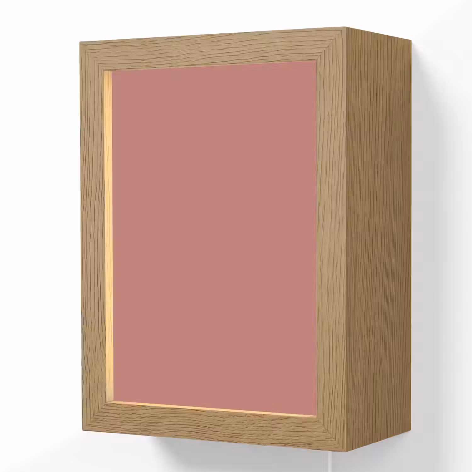 Ancient - Rose - Roze Light Box met kabel (Wandlamp) klein 929 -3d