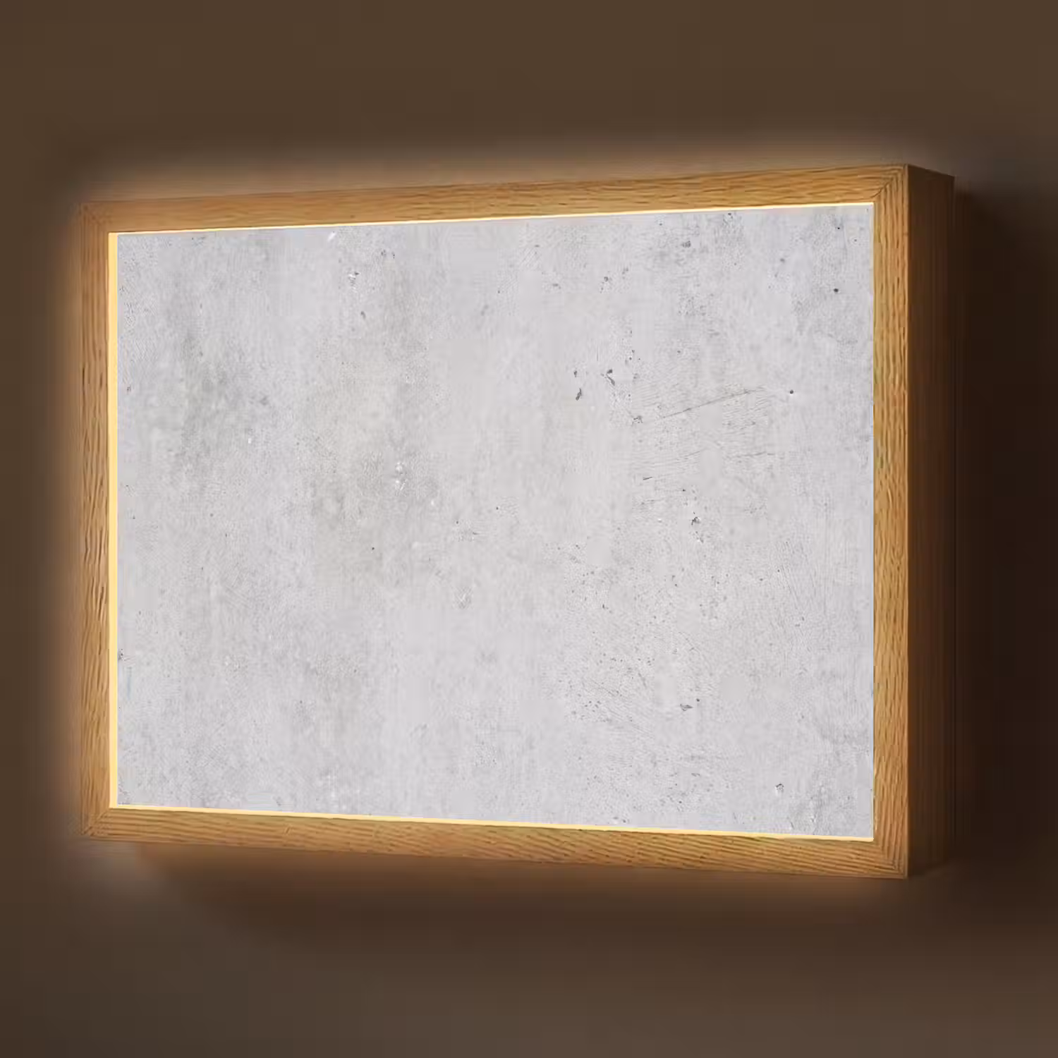 Beton - Textuur - Achtergrond - Grijs - Industrieel Light Box met batterij (Wandlamp) middel -z3d_website