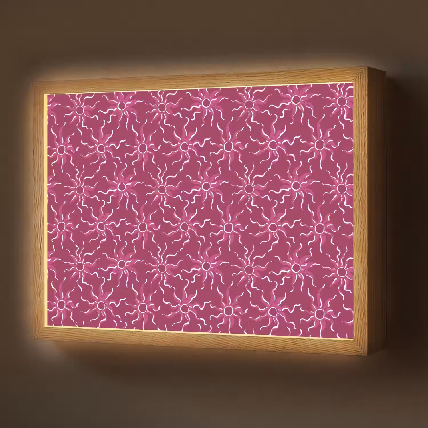 Bohemian - Zon - Magenta Light Box met batterij (Wandlamp) middel 907 -z3d_website