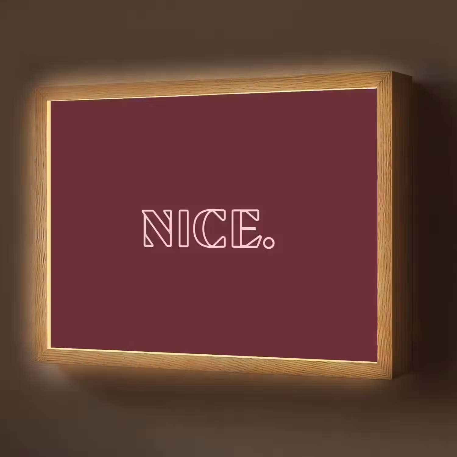 Bordeaux - Nice - minimalistisch Light Box met batterij (Wandlamp) middel -z3d_website