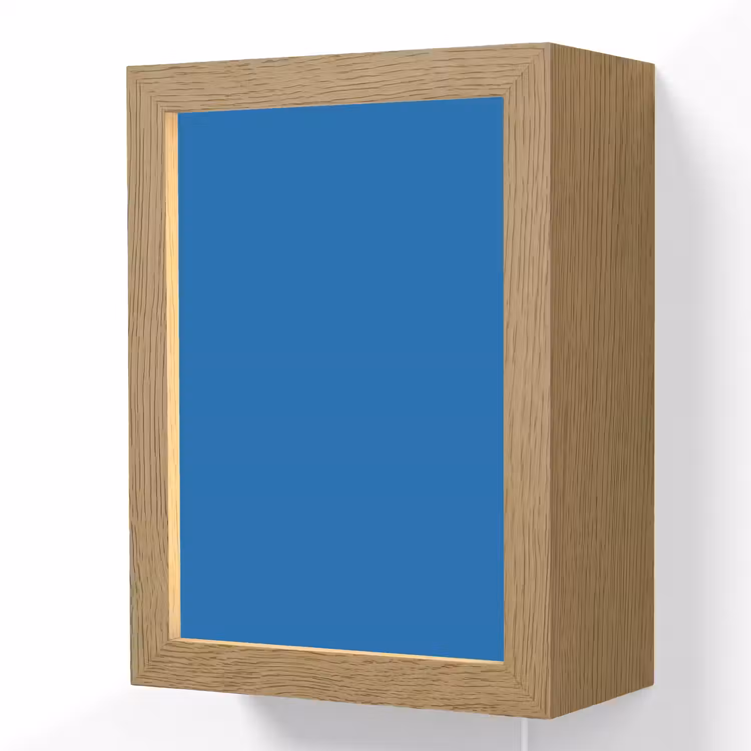 Classic - Azure - Blauw Light Box met kabel (Wandlamp) klein 929 -3d