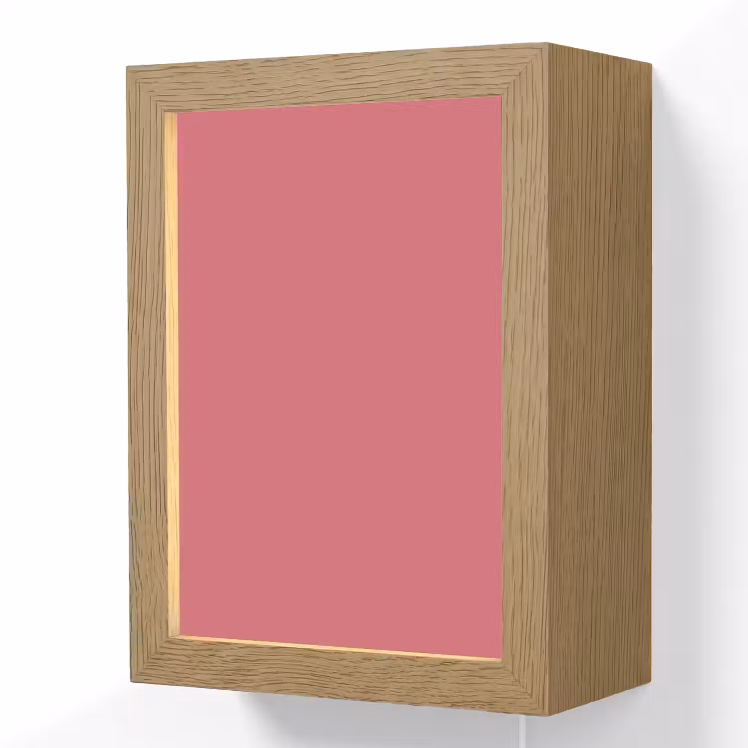 Crimson - Rose - Roze Light Box met kabel (Wandlamp) klein 929 -3d