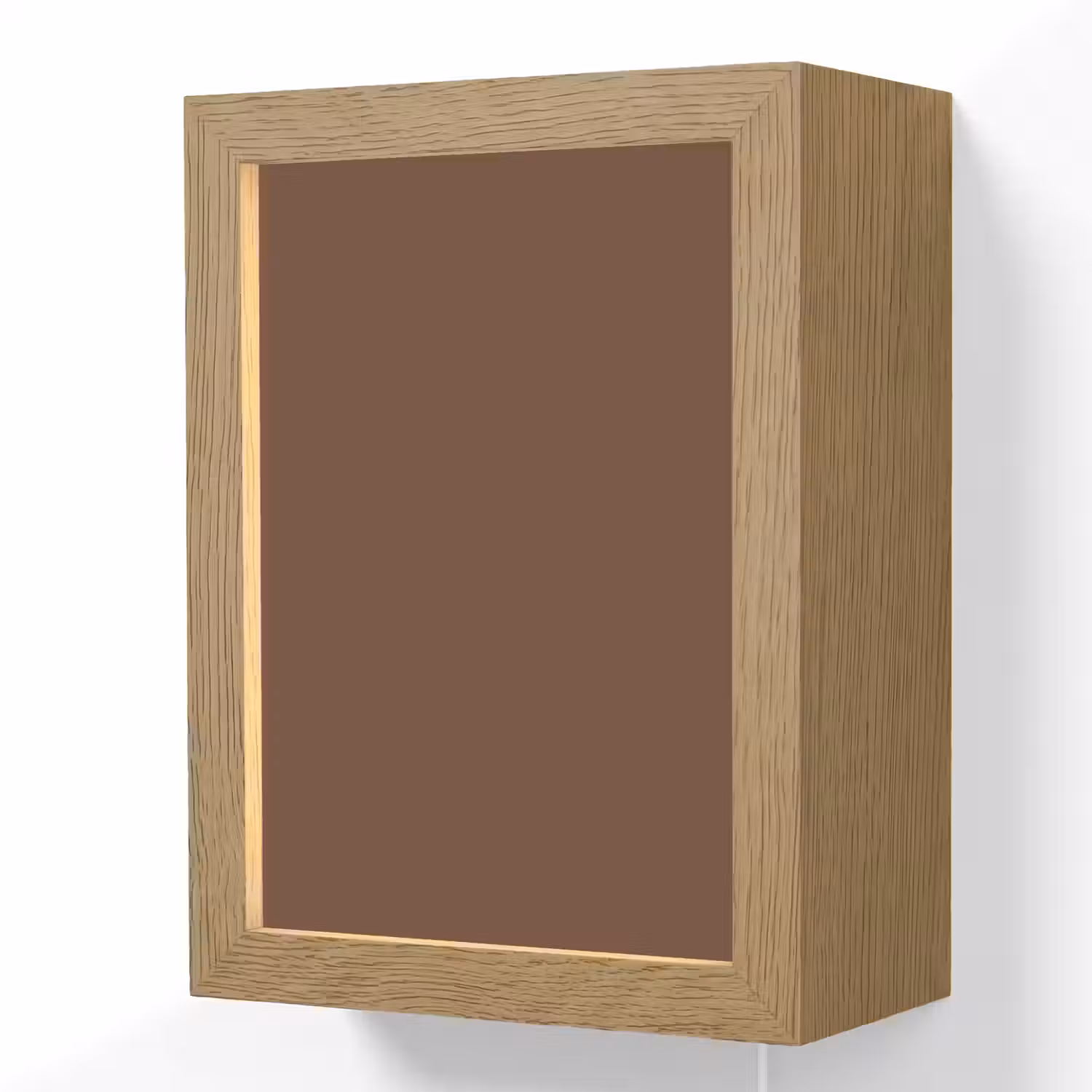 Deep - Clay - Brown - Bruin Light Box met kabel (Wandlamp) klein 929 -3d