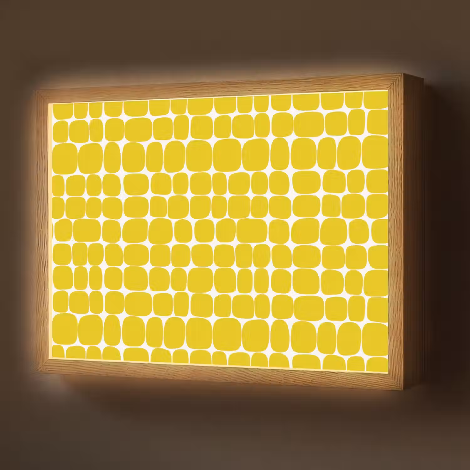 Stippen - Modern - Geel Light Box met batterij (Wandlamp) middel 907 -z3d_website