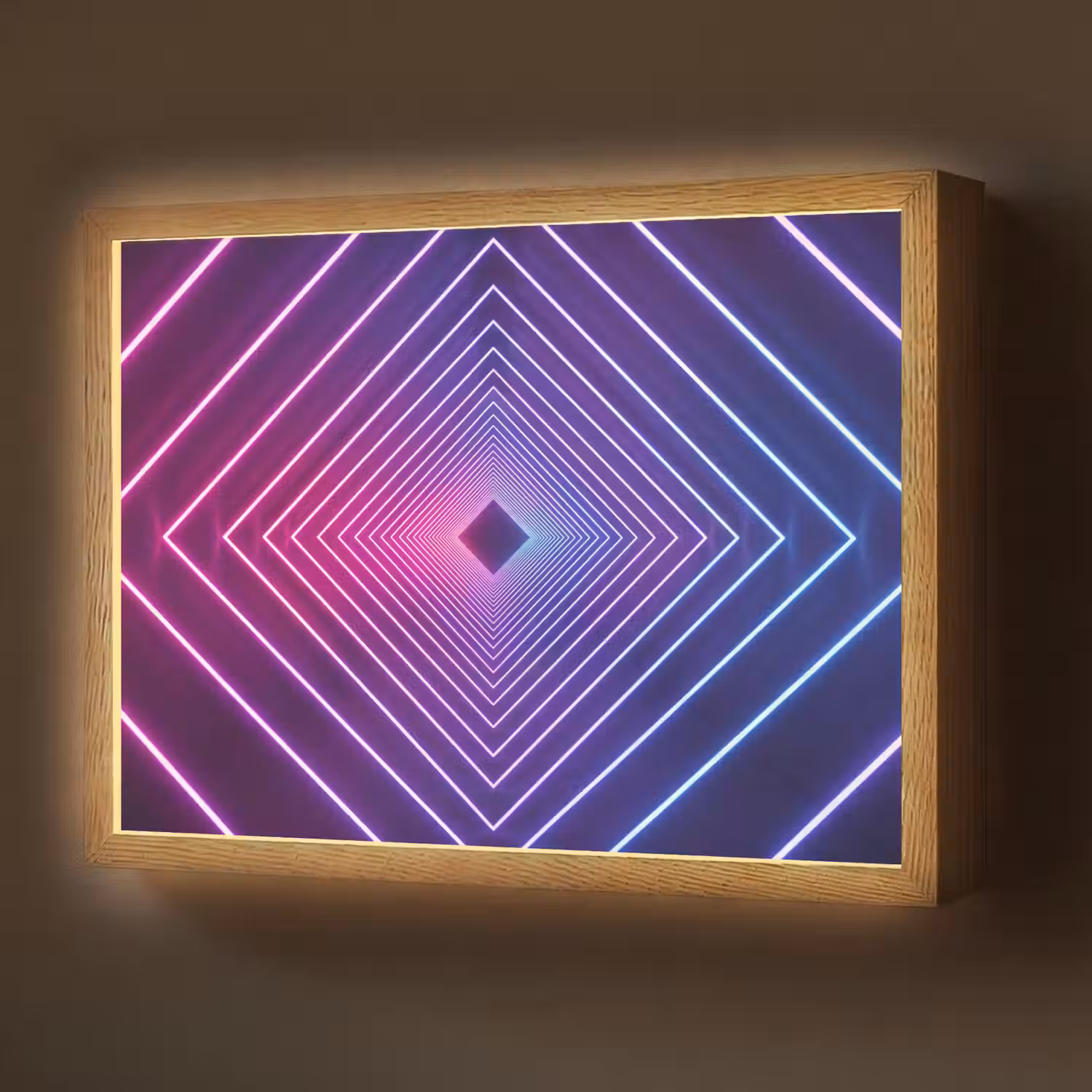 Driedimensionaal - Tunnel - Ruimte Light Box met batterij (Wandlamp) middel -z3d_website