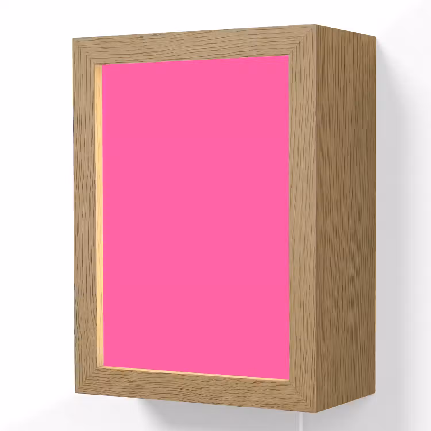 Electric - Magenta - Roze Light Box met kabel (Wandlamp) klein 929 -3d