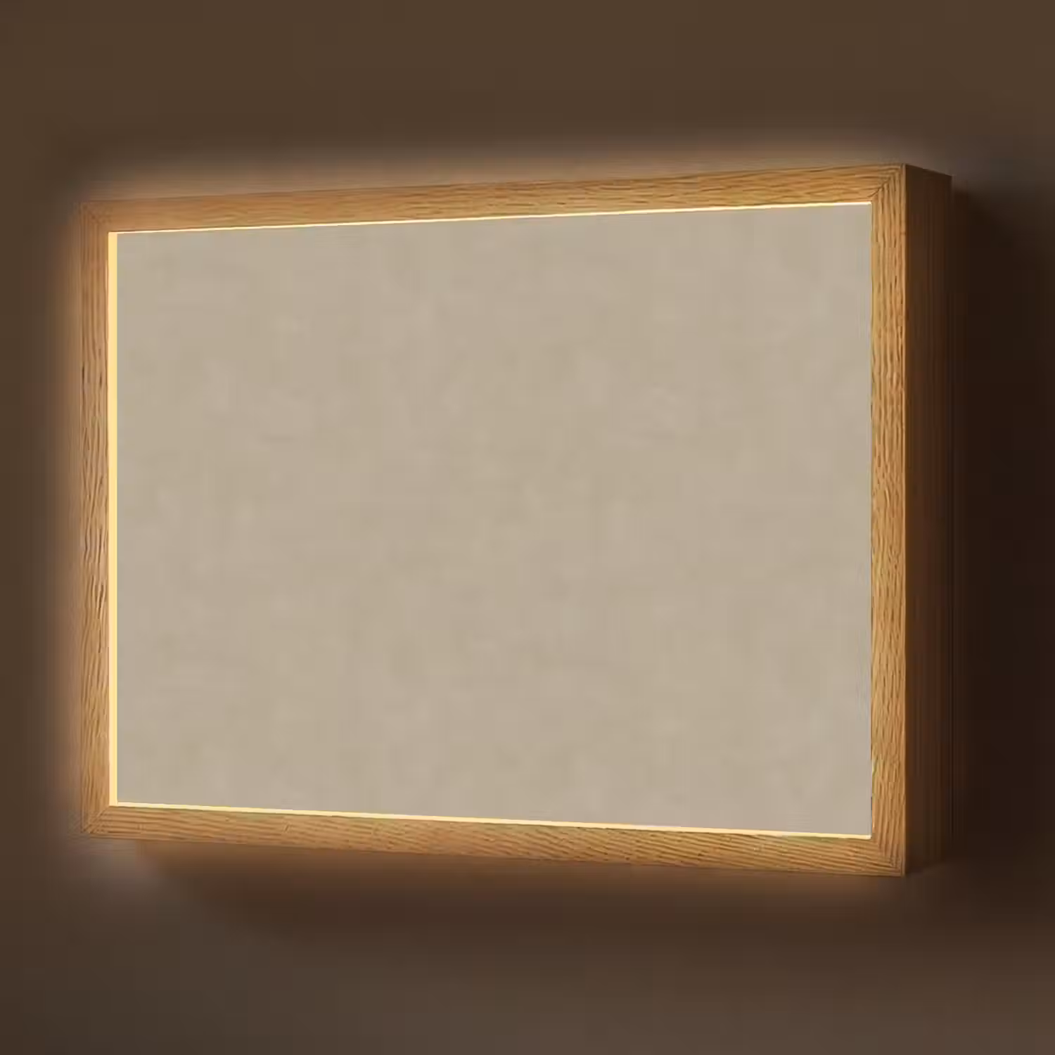 Taupekleur - Gewolkt textuur - Natuurlijk Light Box met batterij (Wandlamp) middel 907 -z3d_website