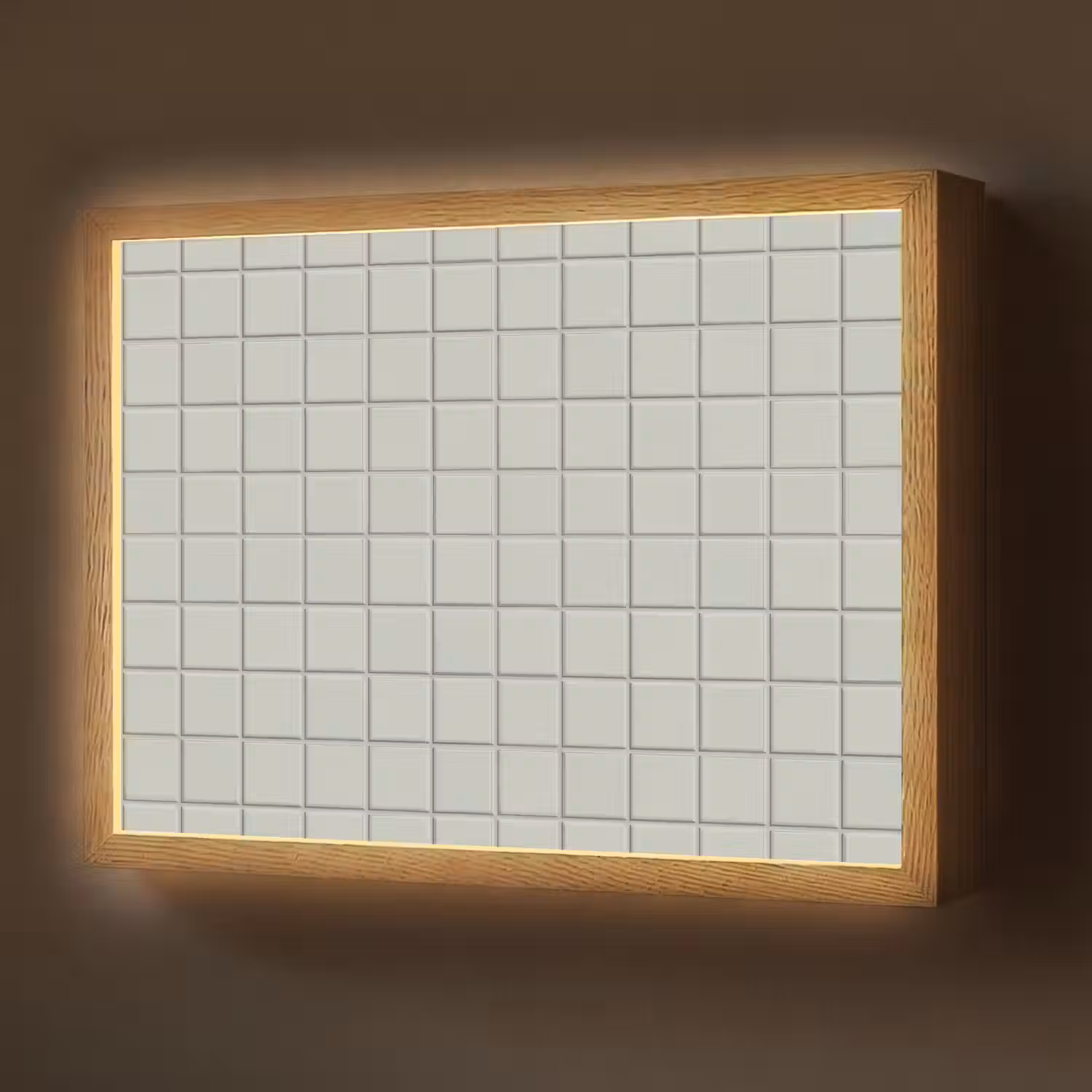 Tegel - Patroon - Lichtgroen Light Box met batterij (Wandlamp) middel 907 -z3d_website
