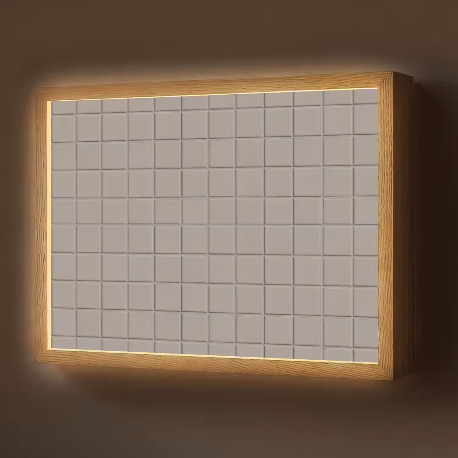 Tegel - Patroon Kiezel - Grijs Light Box met batterij (Wandlamp) middel 907 -z3d_website