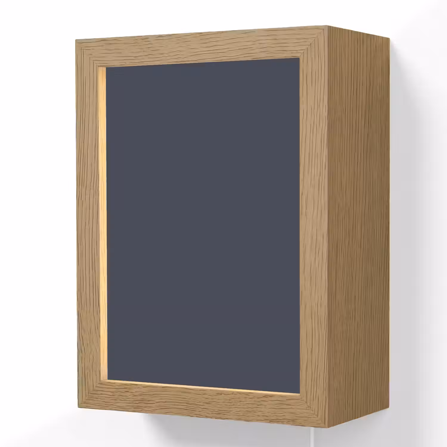 Geldersblauw - Blauw - Klassiek Light Box met kabel (Wandlamp) klein 929 -3d