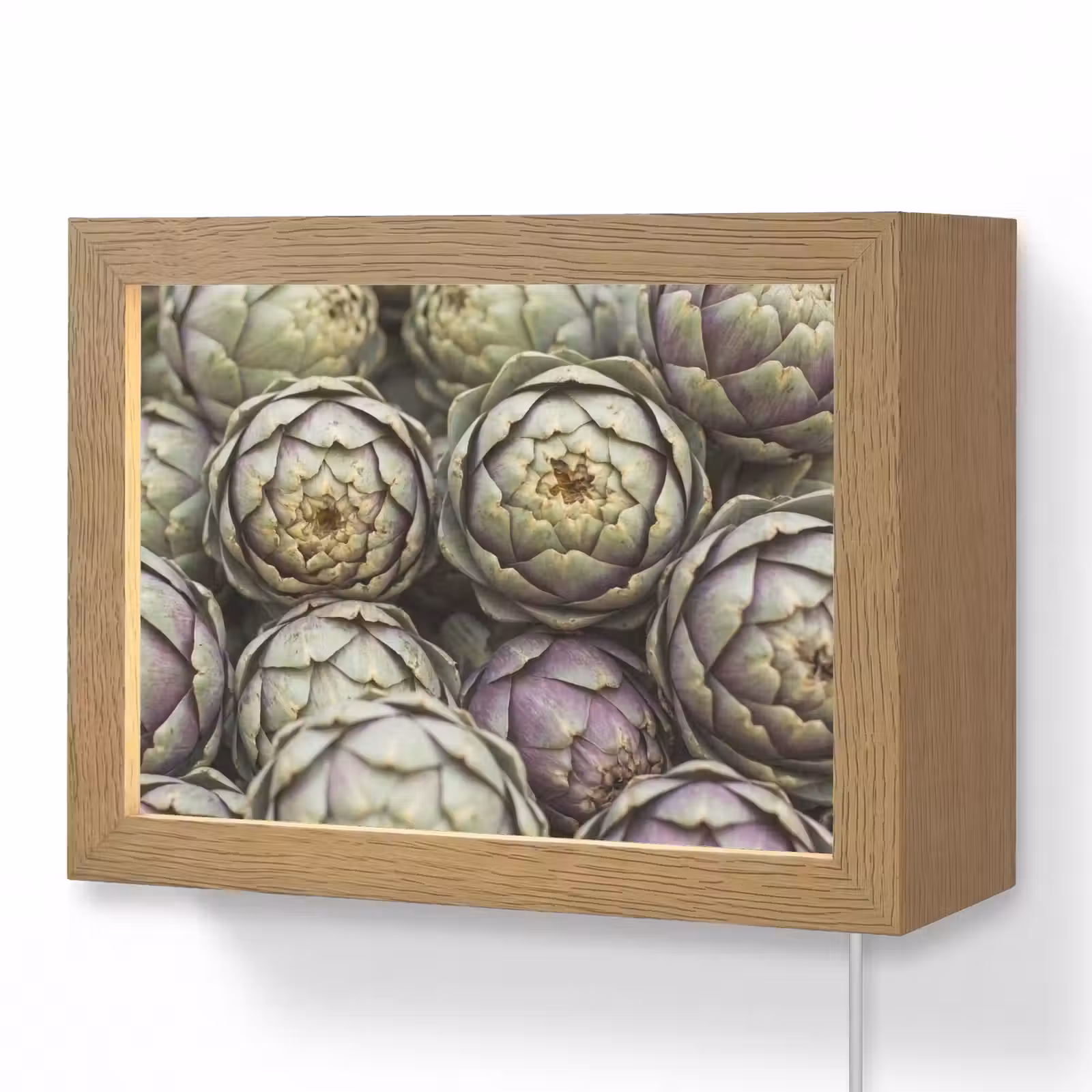 Lightbox - Wandleuchte - Gemüse – Frisch – Essen - Groenten - Vers - Eten Light Box met kabel (Wandlamp) klein