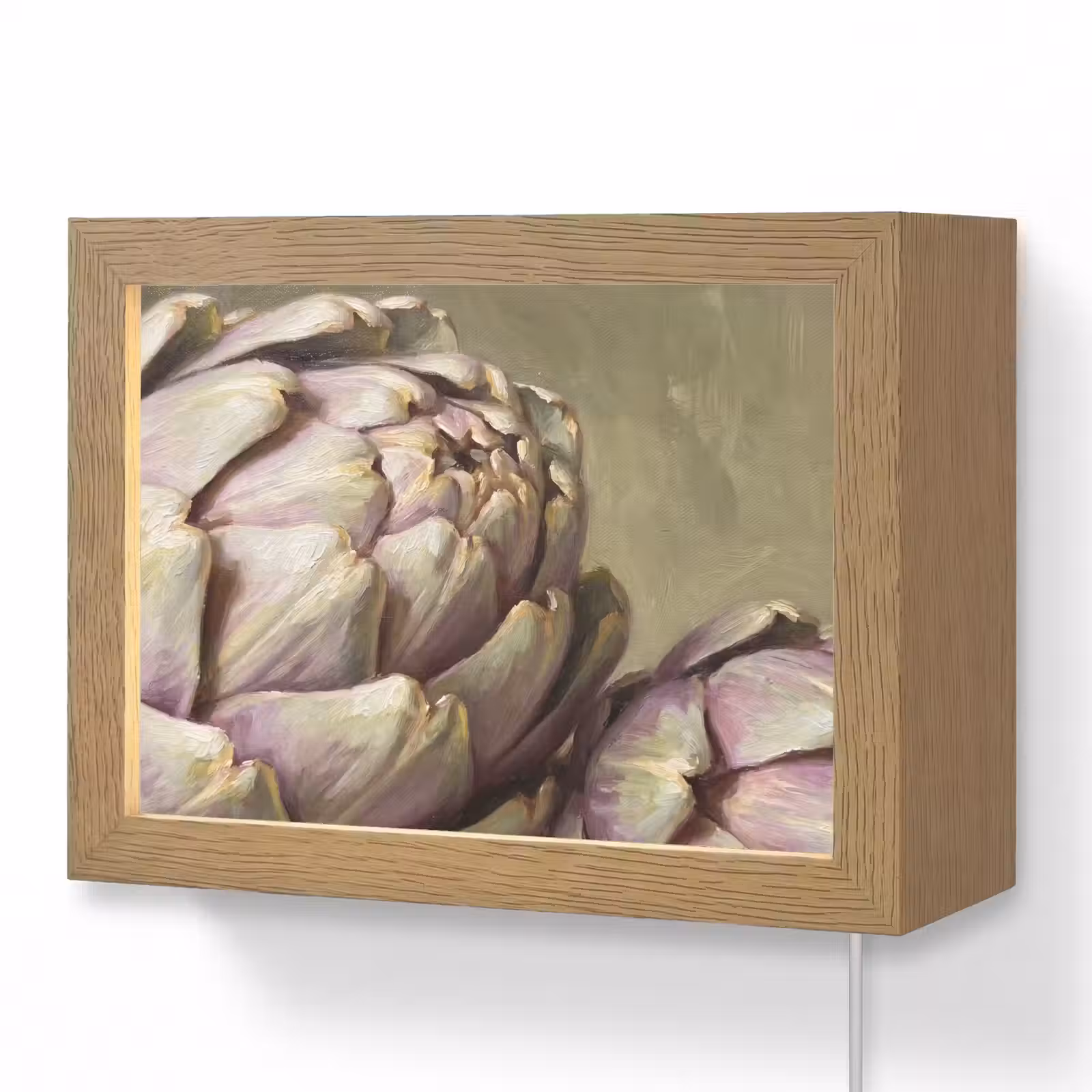 Lightbox - Wandleuchte - Gemüse – Stillleben – Gemälde - Groente - Stilleven - Schilderij Light Box met kabel (Wandlamp) klein