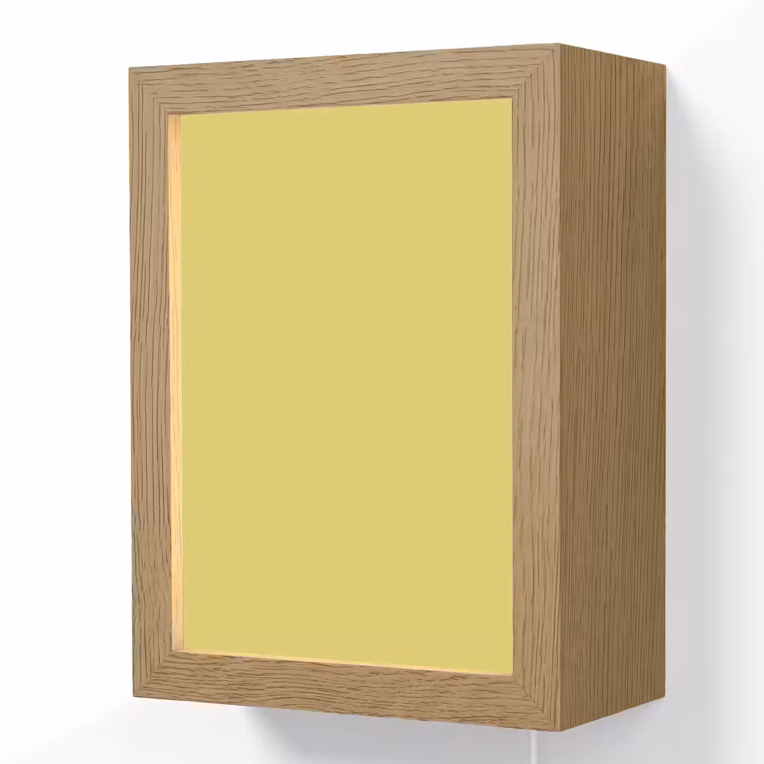 Golden - Ochre - Geel Light Box met kabel (Wandlamp) klein 929 -3d