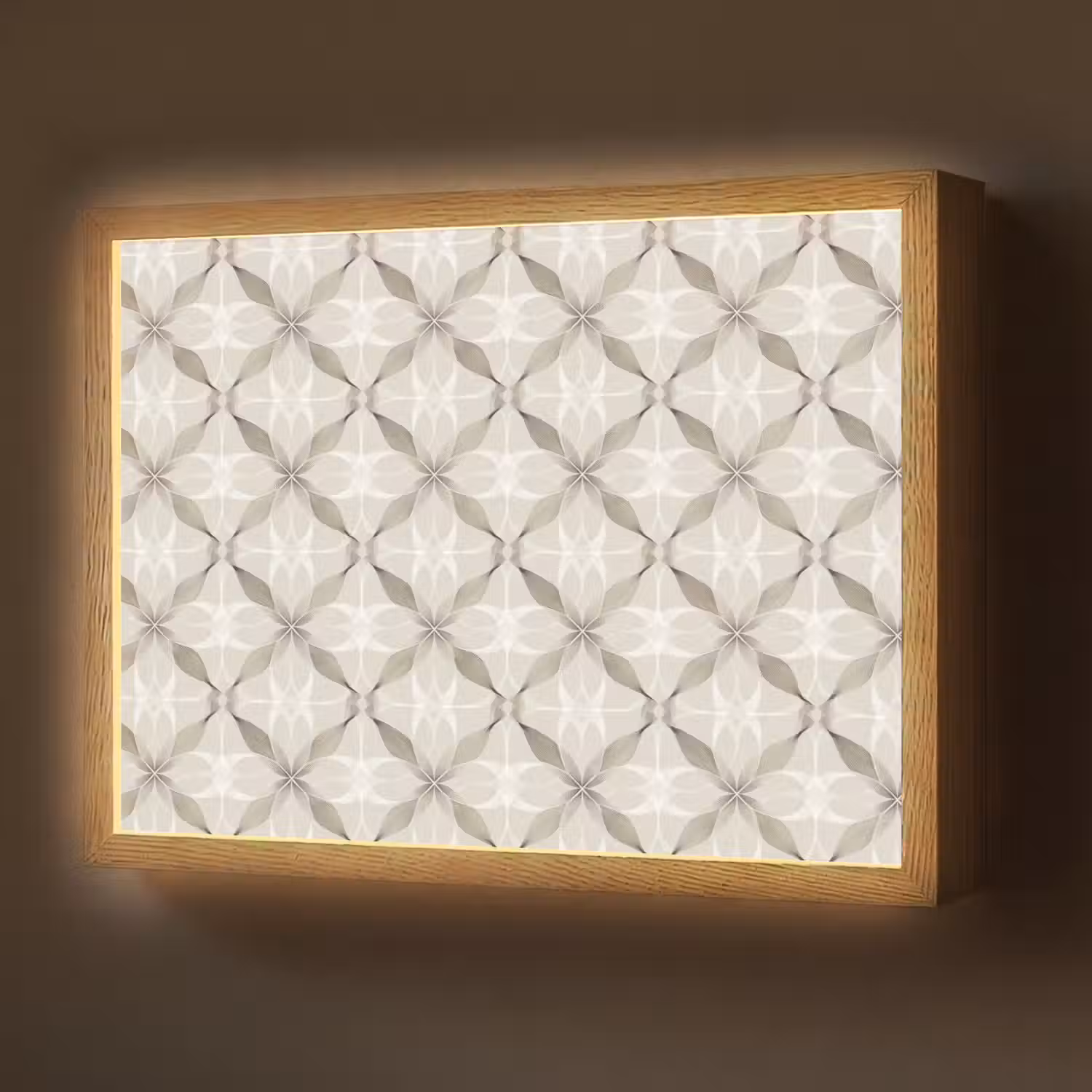 Grafisch - Patroon - Grijs Light Box met batterij (Wandlamp) middel 907 -z3d_website