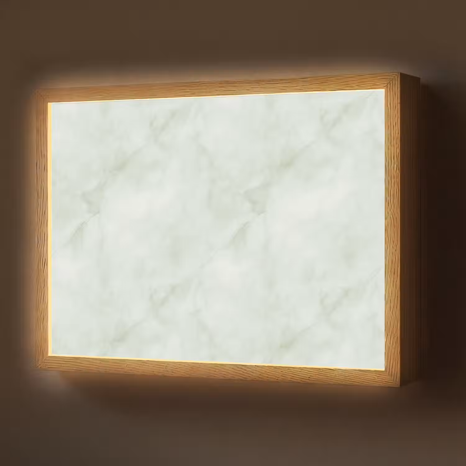 Groen - Marmer - Vloeiende aders Light Box met batterij (Wandlamp) middel 907 -z3d_website