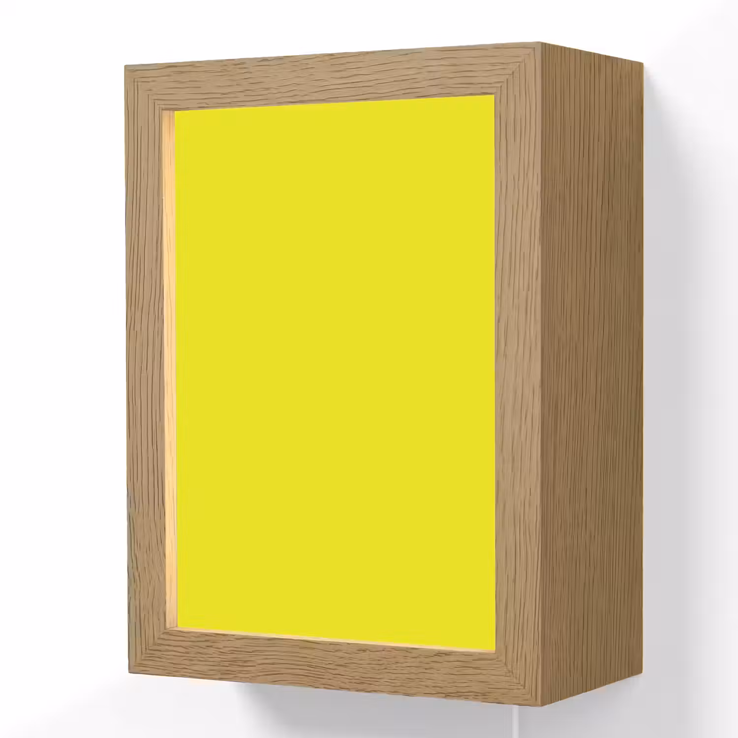 Bright - Canary - Geel Light Box met kabel (Wandlamp) klein 929 -3d