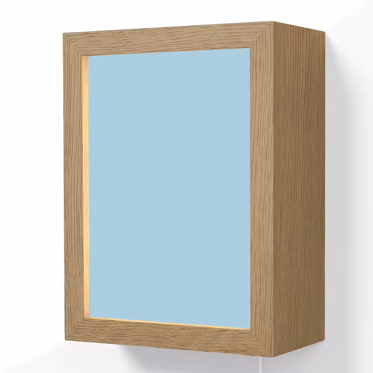 Ice - Blue - Blauw Light Box met kabel (Wandlamp) klein 929 -3d