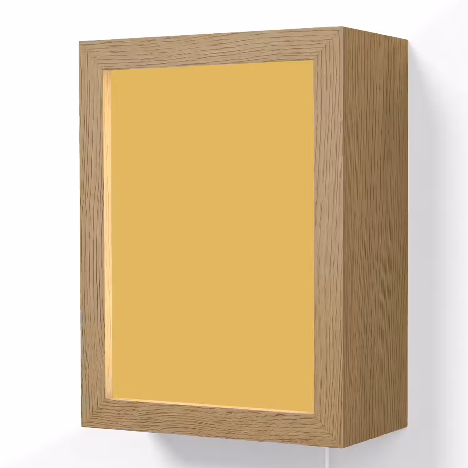 Joyful - Mustard - Geel Light Box met kabel (Wandlamp) klein 929 -3d