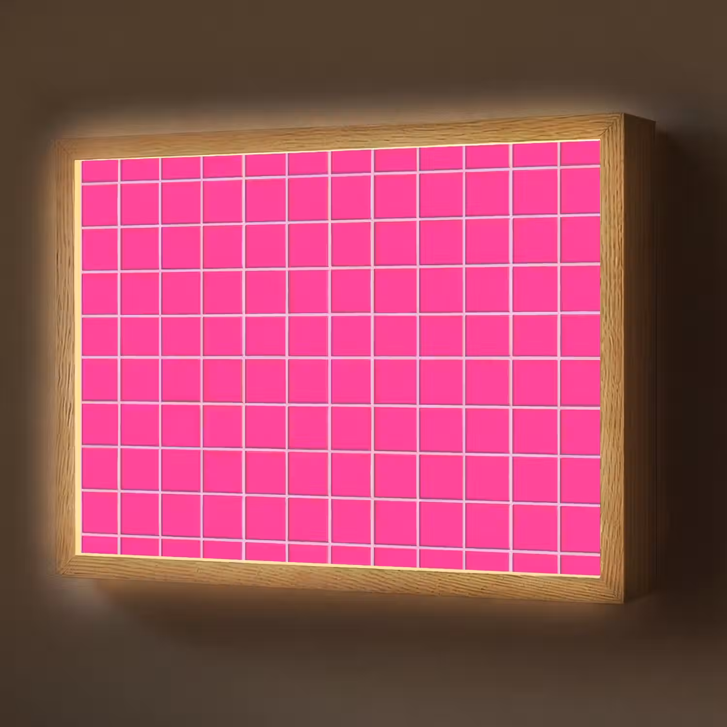Tegels - Vierkant - Fuchsia Light Box met batterij (Wandlamp) middel 907 -z3d_website