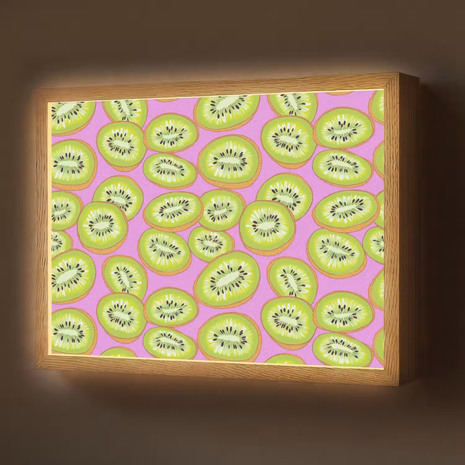 Kiwi - Speels - Groen Light Box met batterij (Wandlamp) middel 907 -z3d_website