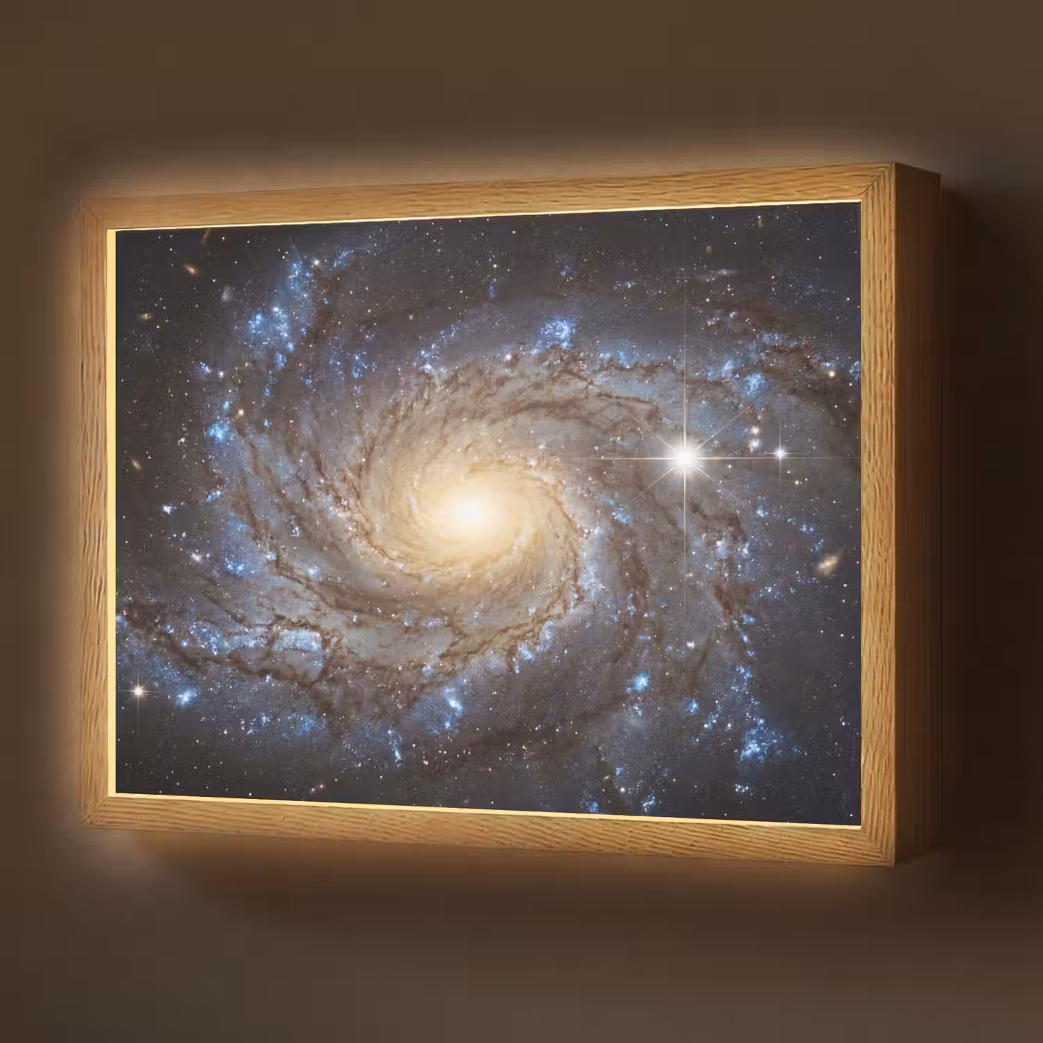 Kosmos - Sterrenstelsel - Donker Light Box met batterij (Wandlamp) middel -z3d_website