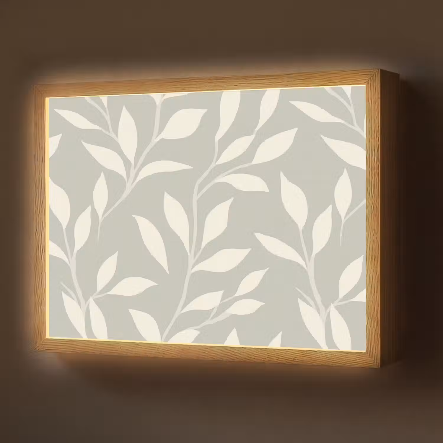 Minimalistisch - Patroon - Groen Light Box met batterij (Wandlamp) middel 907 -z3d_website