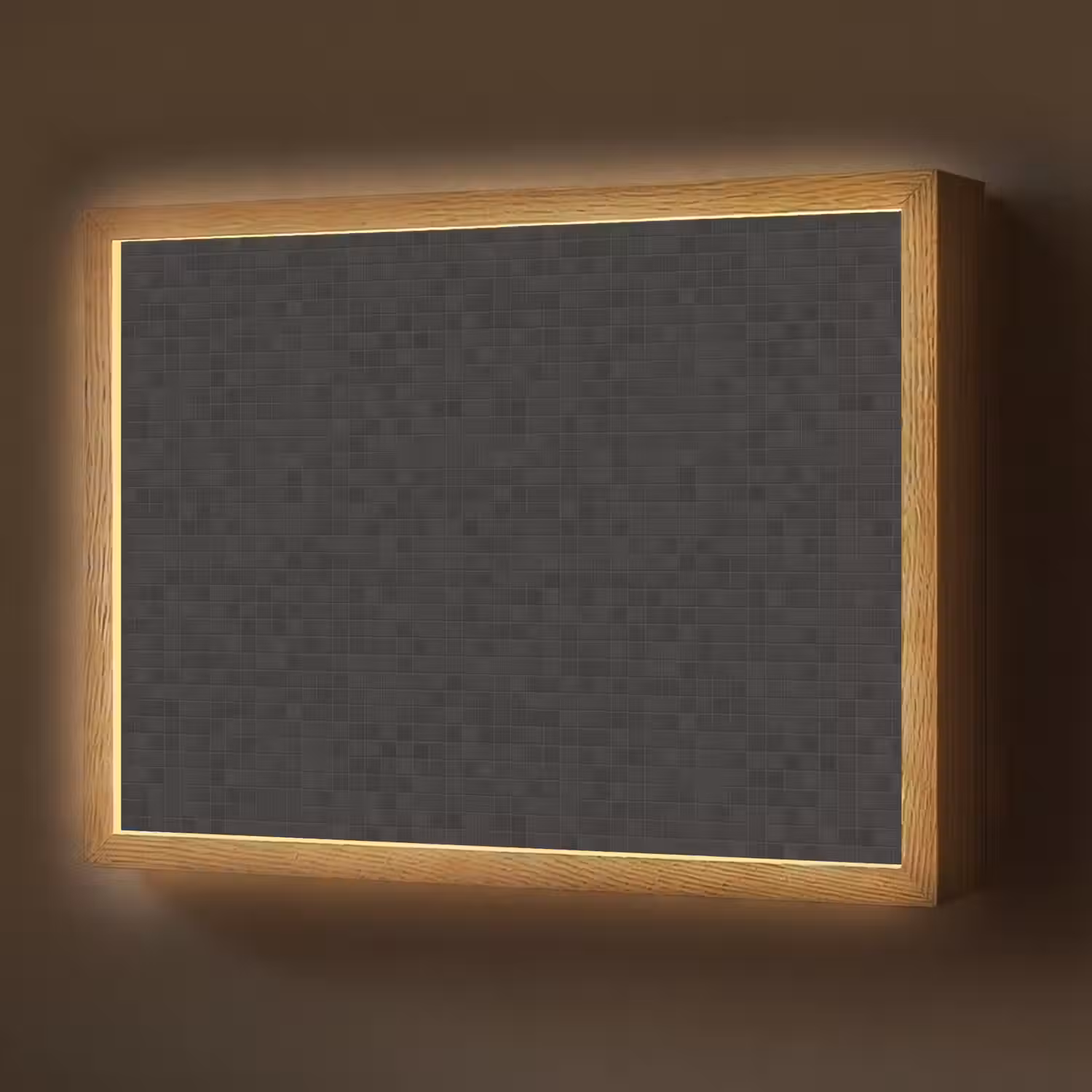 Mozaïek - Patroon - Antraciet - Zwart Light Box met batterij (Wandlamp) middel 907 -z3d_website