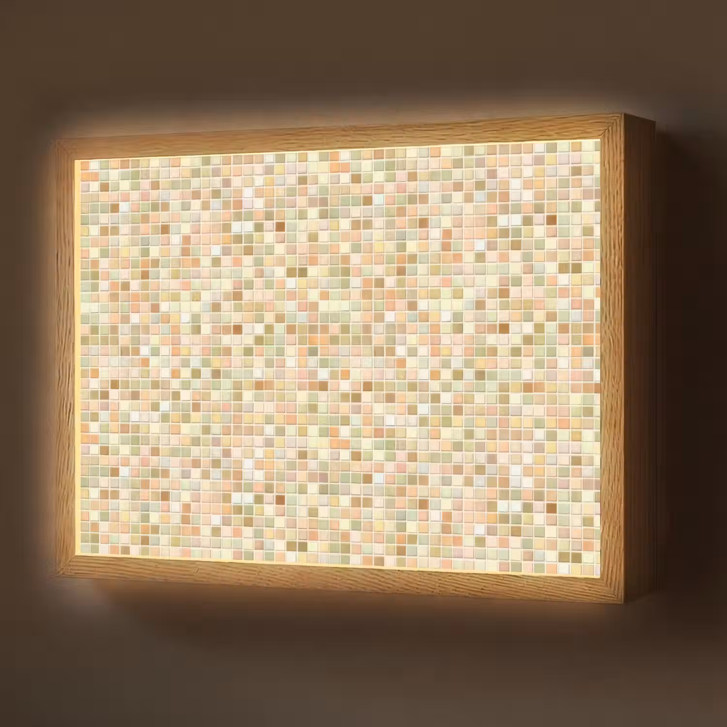 Mozaïek - Patroon - Terracotta Light Box met batterij (Wandlamp) middel 907 -z3d_website