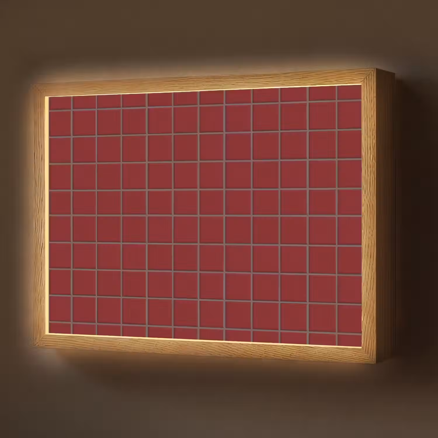 Patroon - Tegels - Burgundy Light Box met batterij (Wandlamp) middel 907 -z3d_website