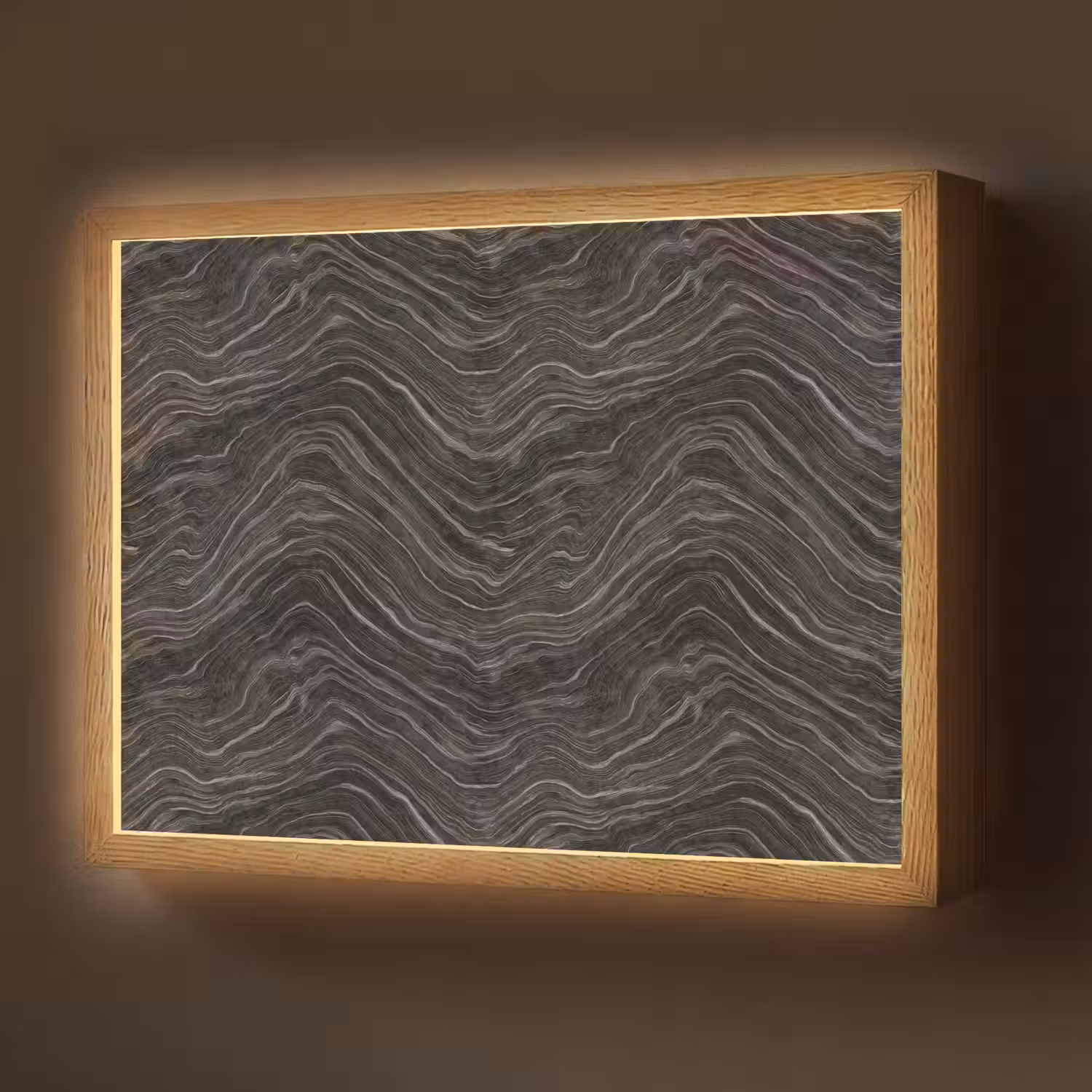 Patroon - Contrast - Antraciet Light Box met batterij (Wandlamp) middel 907 -z3d_website