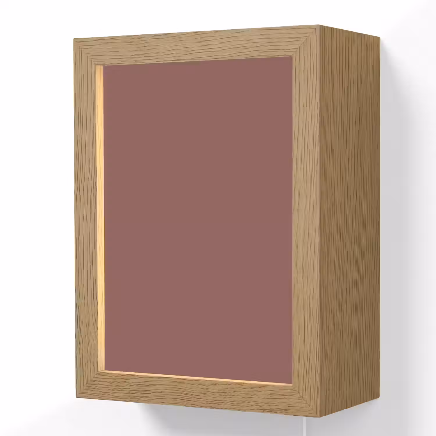 Muted - Raisin - Rood Light Box met kabel (Wandlamp) klein 929 -3d