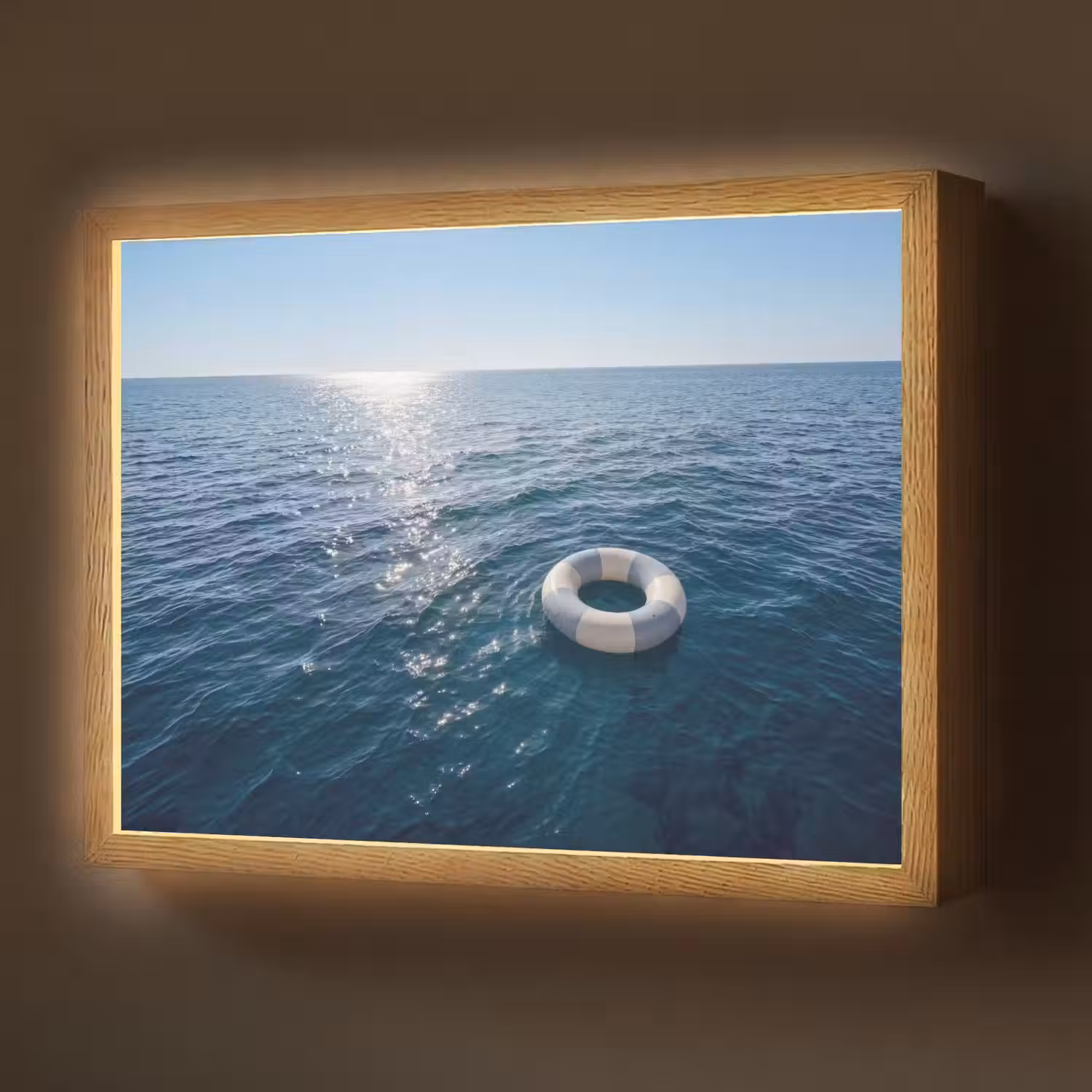 Oceaan - Zwemband - Horizon Light Box met batterij (Wandlamp) middel -z3d_website
